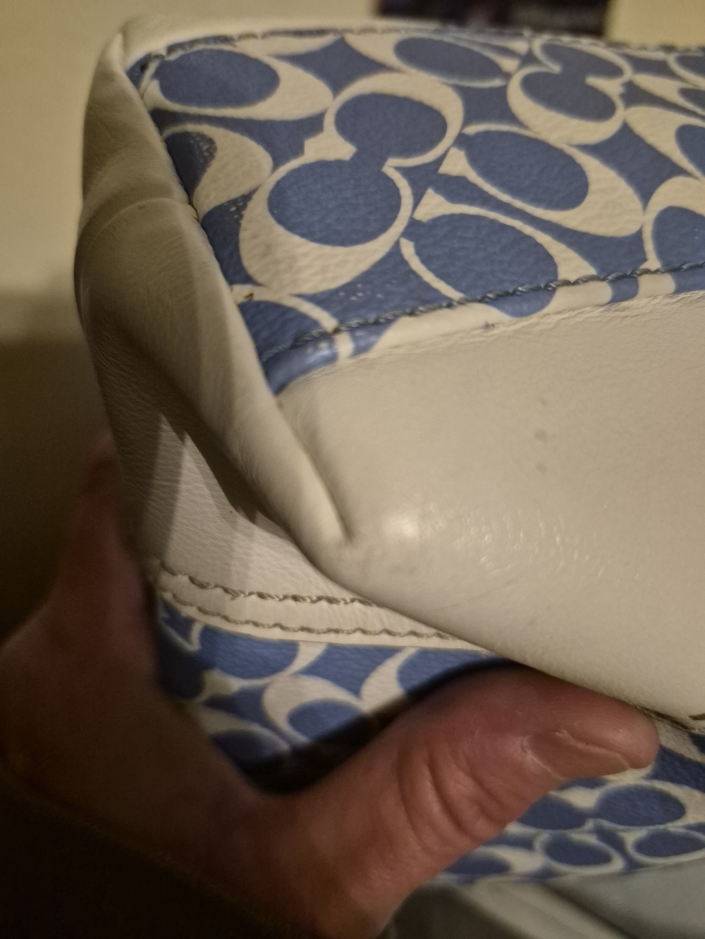 Coach Patterned Tote Bag with Coin Pouch - Picture 12 of 16